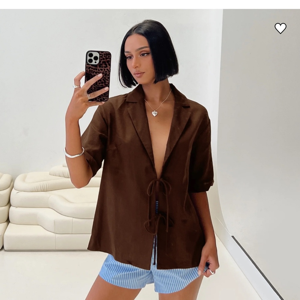 Princess Polly SINCE NEW YORK TOP BROWN